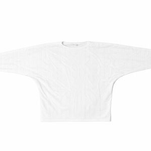 Vita Milano White Batwing Dolman Knit Sweater Size